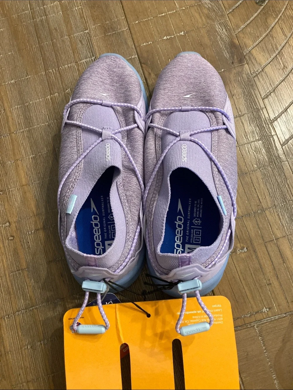 Speedo Aqua Trek Water Shoes in Lavender & Light Blue Accents NWT girls size 2-3